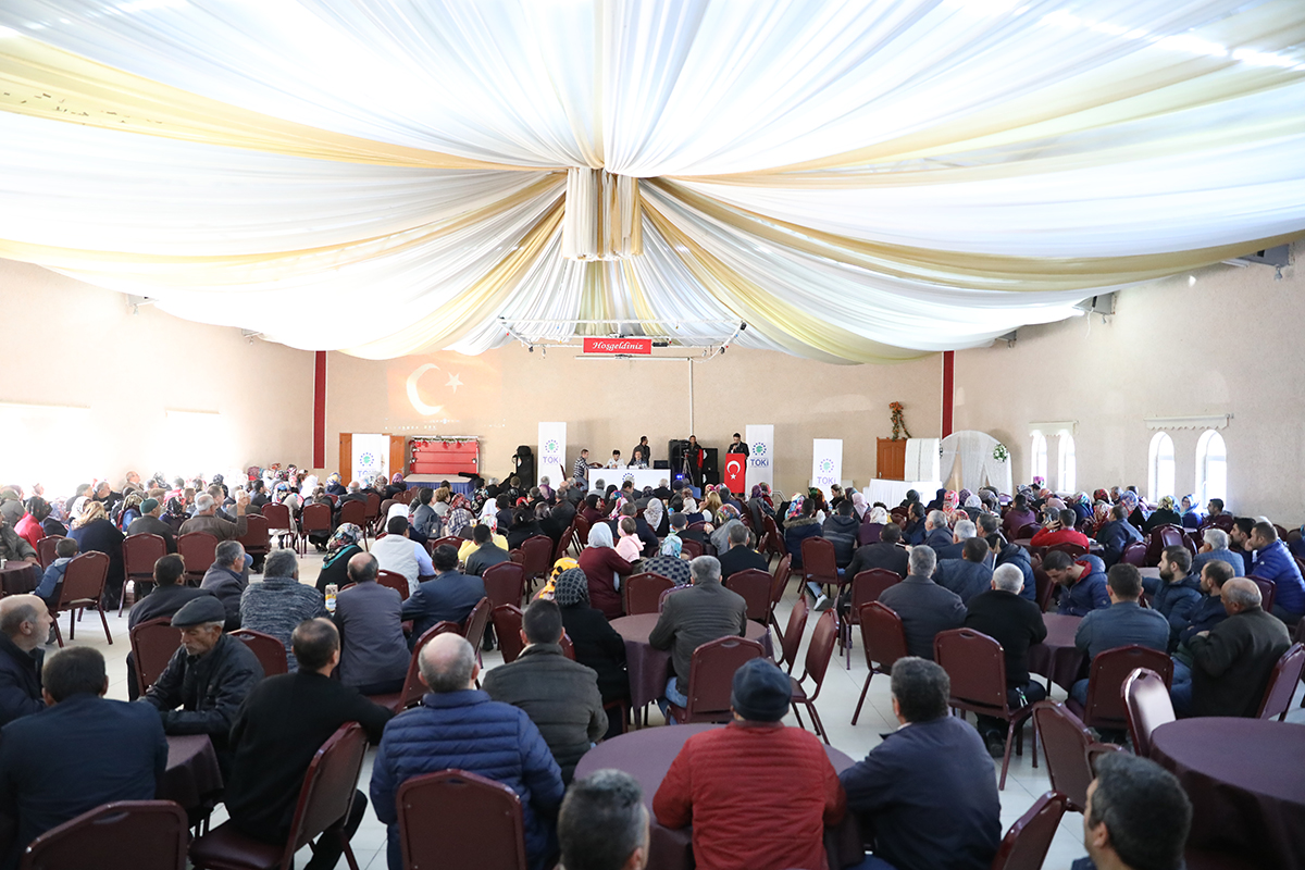TOKİ Nevşehir Göre konutlarında kura çekilişi heyecanı