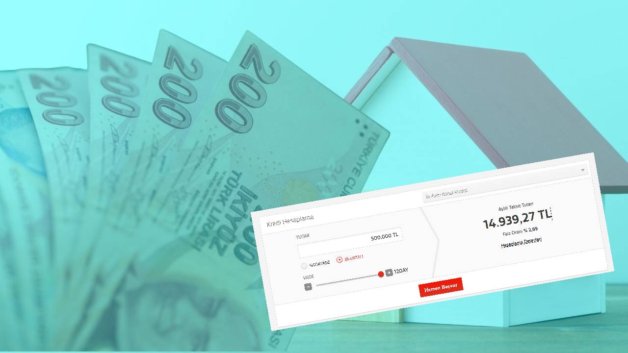 Bu iki bankada konut kredisi faiz oranı yüzde 3 altına düştü