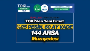 TOKİ'den dev ihale! Yüzde 25 peşinat, 60 ay vade ile TOKİ 141 arsa satacak