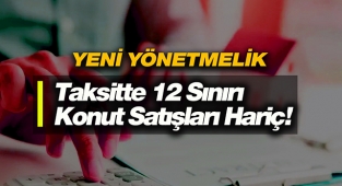 Konut satışları hariç mal ve hizmet satışlarında taksit sayısı 12'yi geçemeyecek