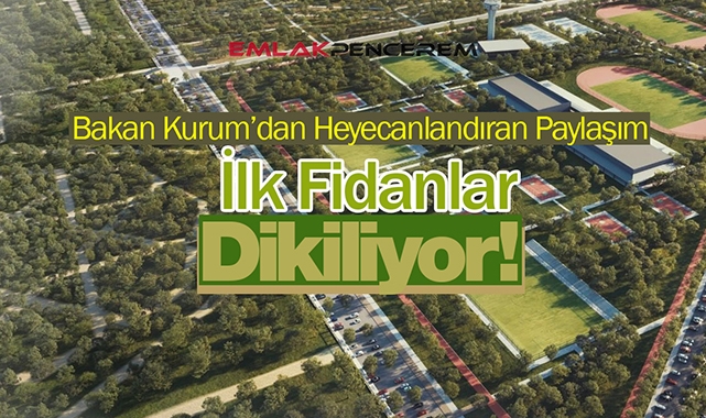 Bakan Kurum'dan Atatürk Havalimanı paylaşımı! "İlk fidanlarıyla buluşuyor"