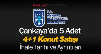 ABB, Çankaya'da 4+1 tipinde 5 adet konut satışa çıkardı