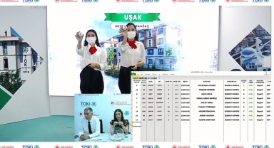 TOKİ Uşak Karaağaç 321 daireden olluşan 2+1 ve 3+1 kura çekilişi sonuçları belli oldu