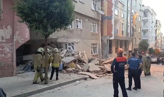İstanbul'da 4 katlı binada kısmi çökme yaşandı!