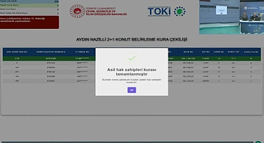 Aydın'da TOKİ konut projesi için kura heyecanı