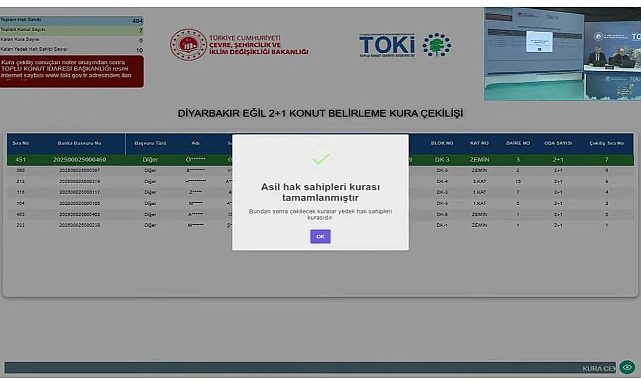 Diyarbakır'da TOKİ kura sonuçları heyecanı