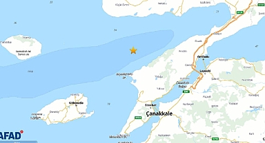 Çanakkale açıklarında deprem! Son dakika AFAD açıkladı...