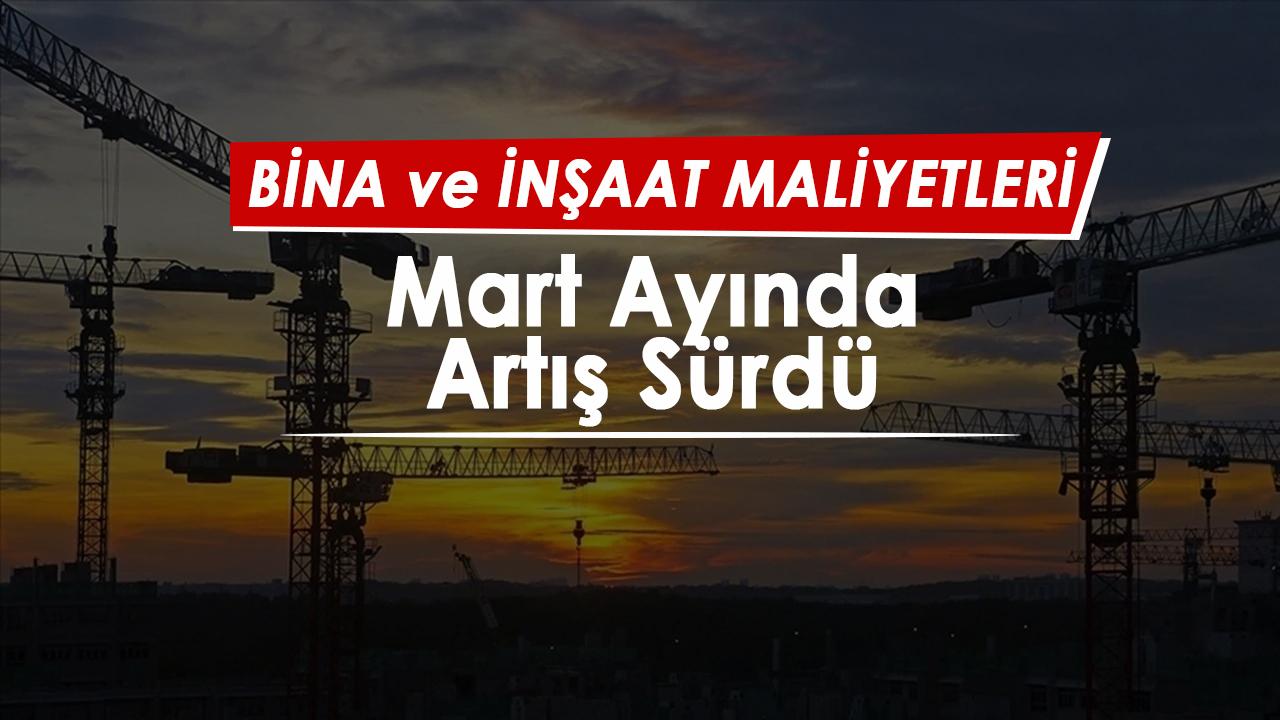 İnşaat maliyet endeksi yıllıkta yüzde 27,24 arttı