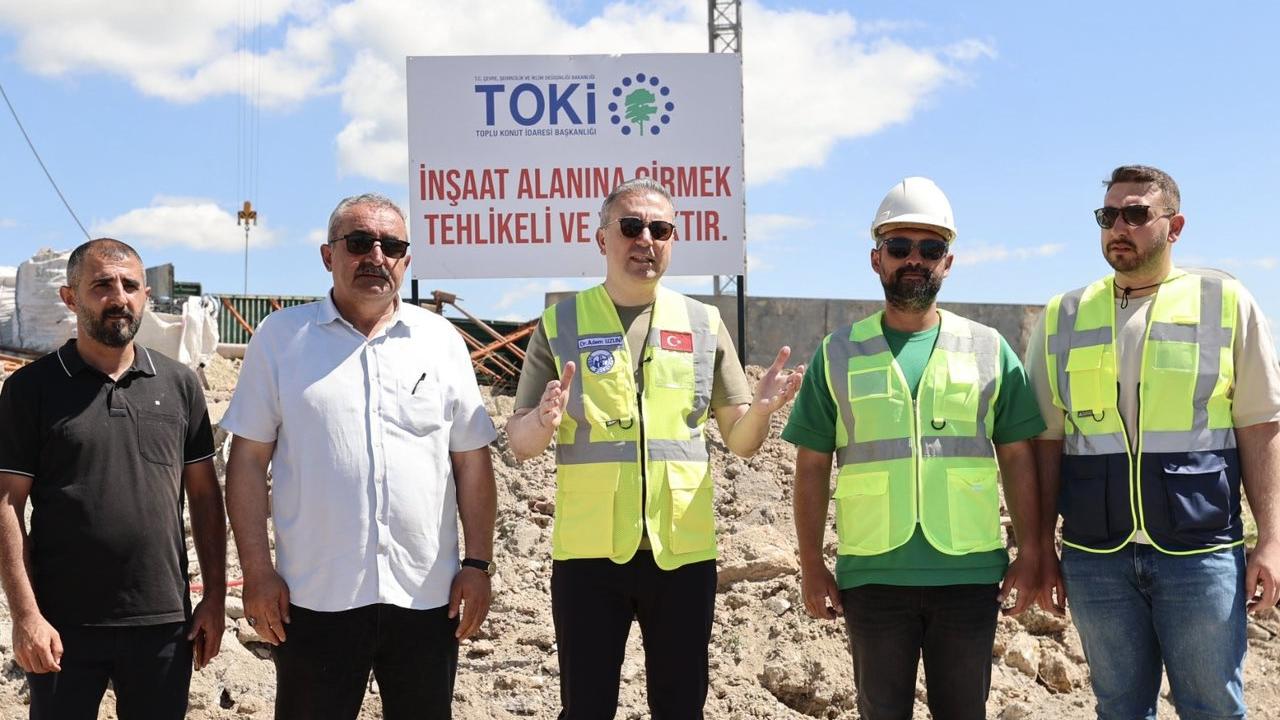 Başkan Uzun, 348 konutluk Sivas Esentepe TOKİ projesini inceledi