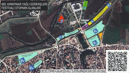 Edirne'de Yağlı Güreşler için vatandaşa ücretsiz otopark