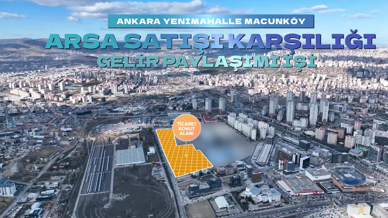 Emlak Konut Ankara'da ticaret ve konut imarlı arsa ihalesi