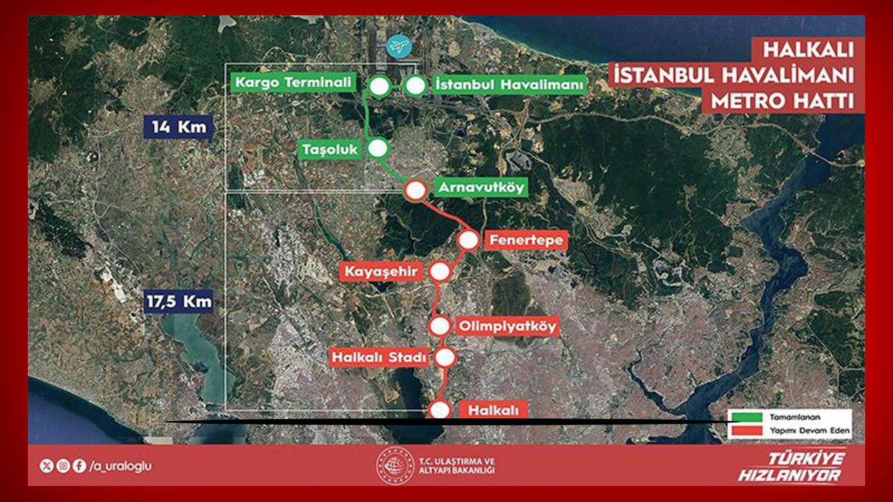 Halkalı-Arnavutköy Metro Hattı resmen açılıyor
