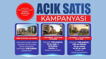 Hemen teslim 64 ildeki 20 bin TOKİ konutu için başvuru önceliği "Açık Satış" süreci başlıyor